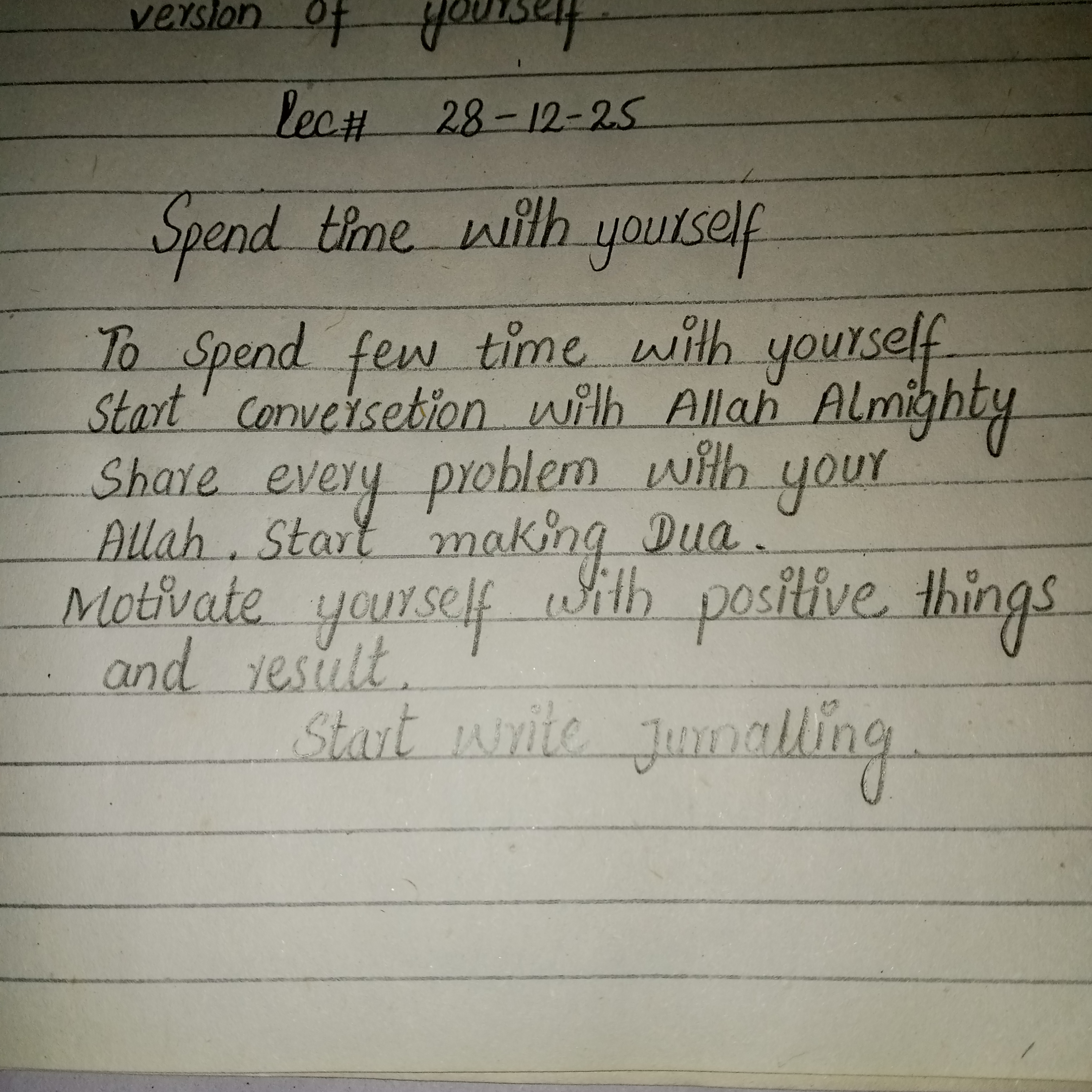 📝Update your software •Spend time with yourself •How to become better version of yourself