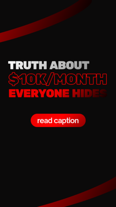Everyone talks about $10k/month. Here’s the part they hide.