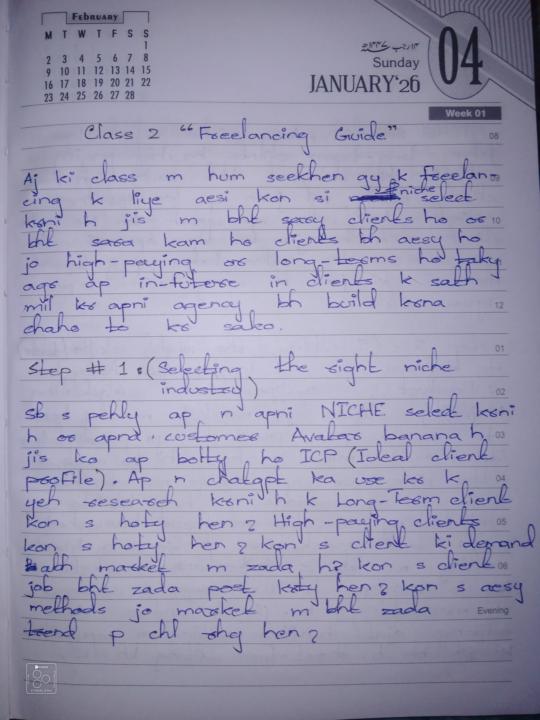 What I learned from Freelancing Class 2 (Freelancing Guide)