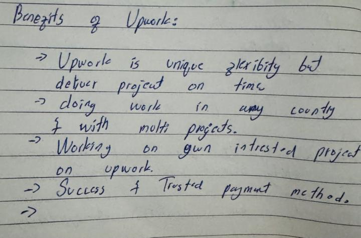 Benefit of Upwork
