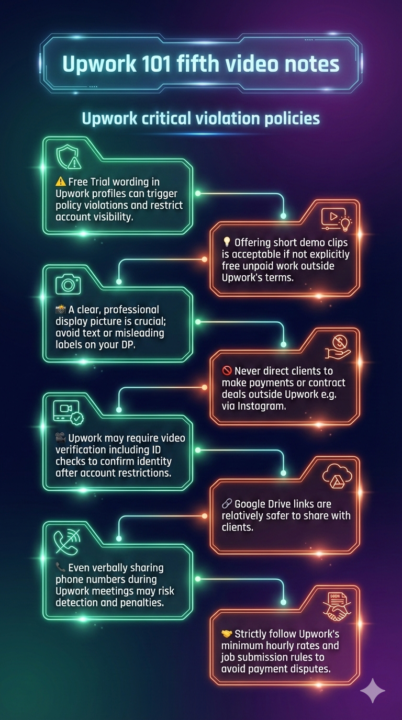 Upwork 101: Halal Hustle fifth video notes