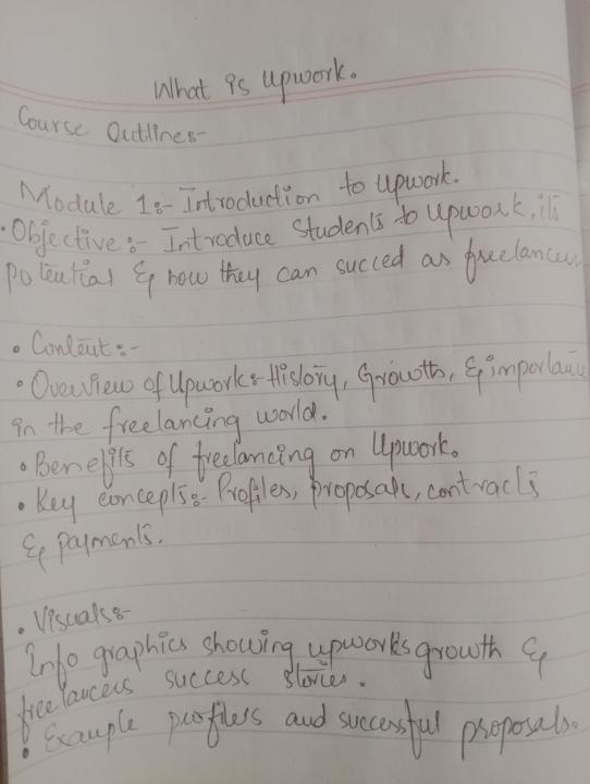 Notes Of Upwork Series