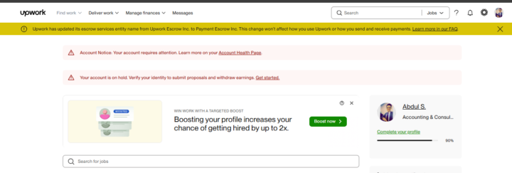 Old Account of Upwork, should i make a new one?