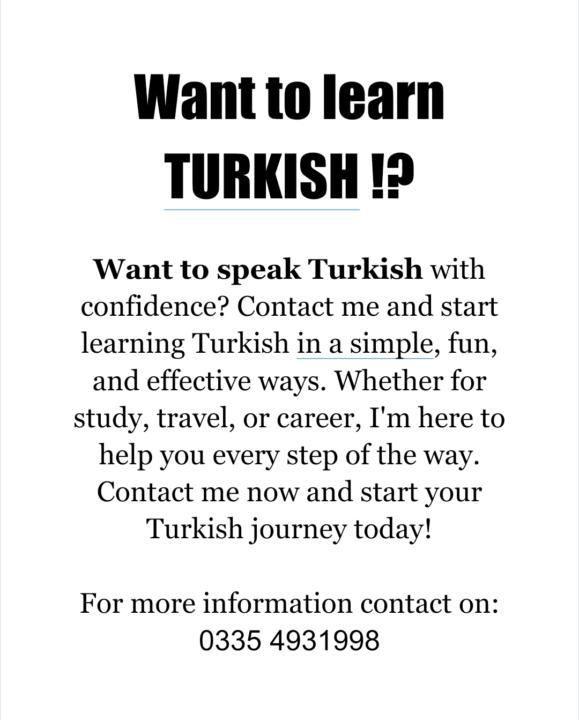 Want to learn Turkish? 