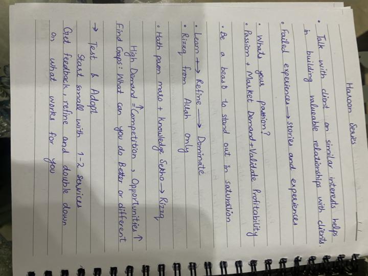 Start here notes