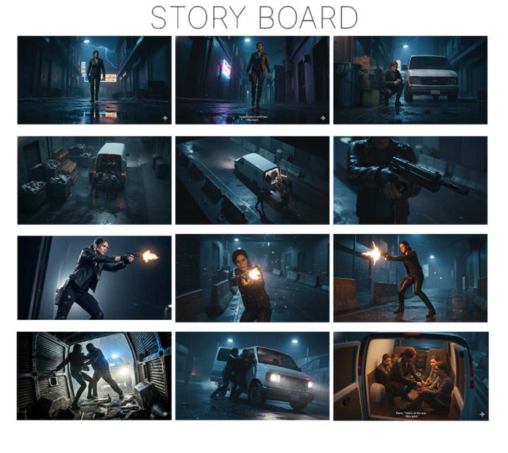 Working on storyboard 