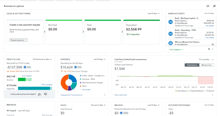 Bookkeeping Categorization for Auto Sales Business