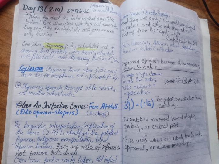 Day 13 5th Feb 26  ( Surah Baqarah)