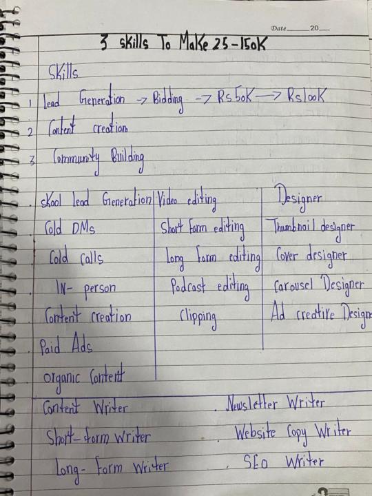 3 Skills To Make 25K-150K