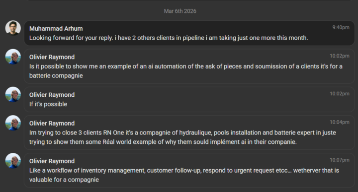 Client Got From Skool - Follow Ups and Value Given Matters