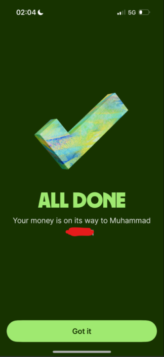 Small Win - Payment Received