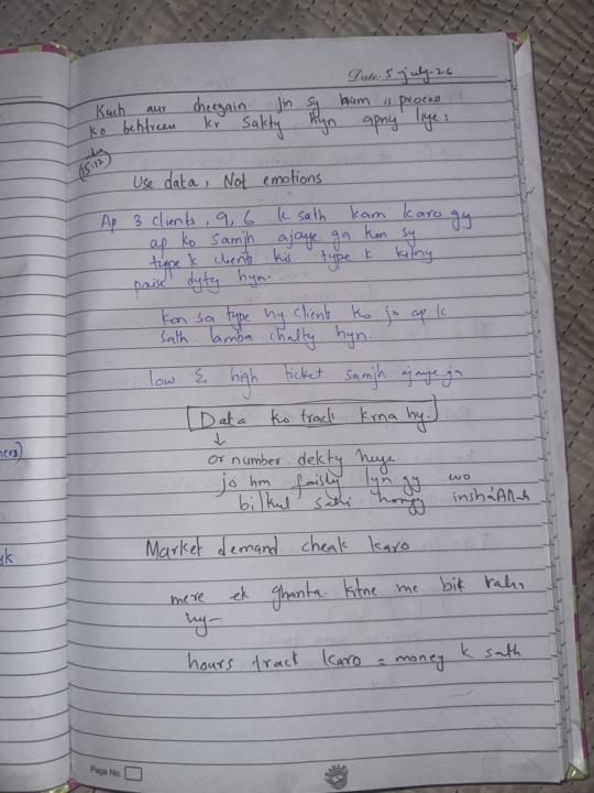 Notes of 5 july 2026