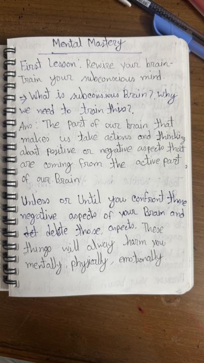 From Haroon Vai - Rewire your brain notes