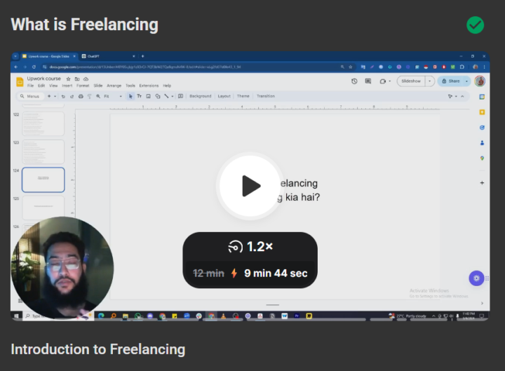 "what is freelancing" video notes