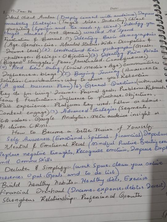 Notes of ICA and how to become best version of yourself.