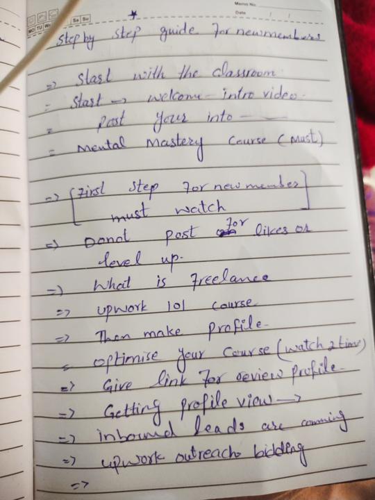 Notes | Mental Mastery | Step By Step guidance | Community Rules