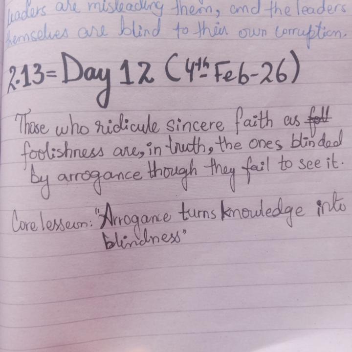Day 12:   4/ Feb/26. Surah Baqarah