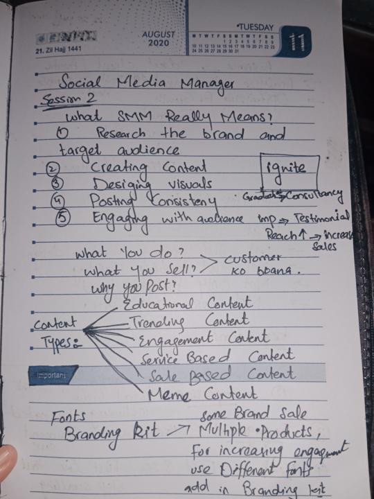 Social media manager session 2 