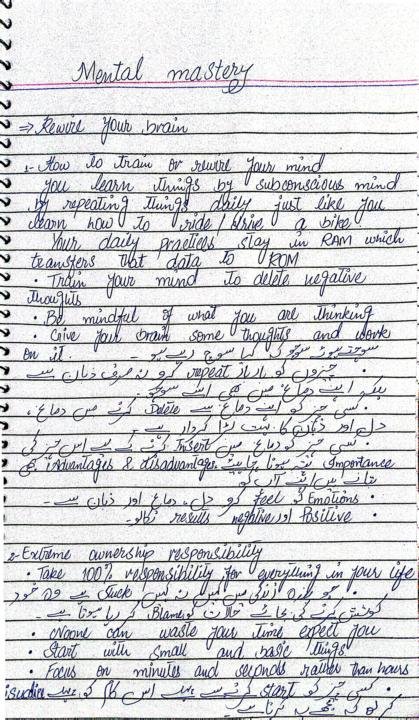 Notes: Rewire your brain