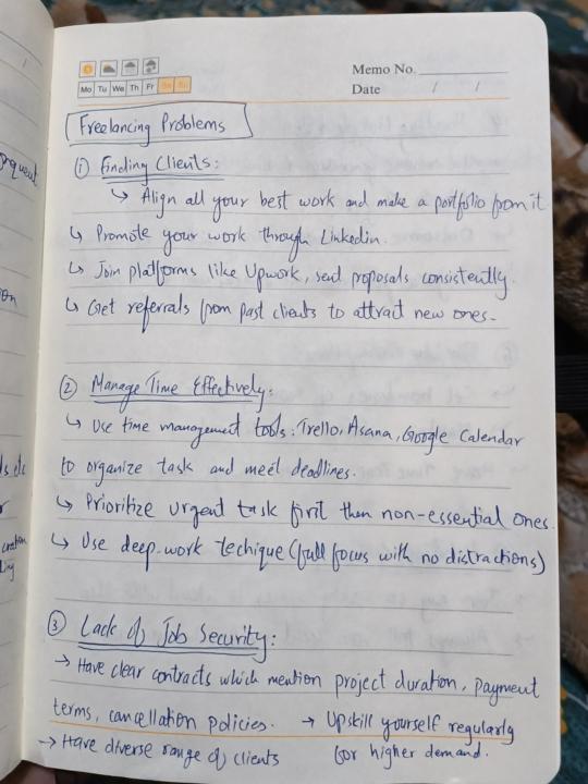 📌 Notes | Freelancing Problems 