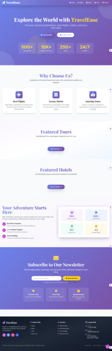 ✈️ Introducing TravelEase: A Seamless website Built with Django