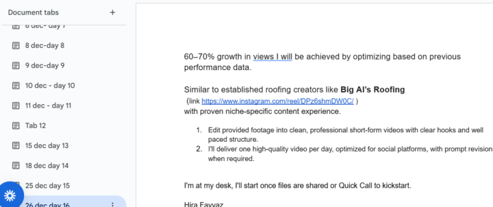 Daily journal day 2   26/12/2025