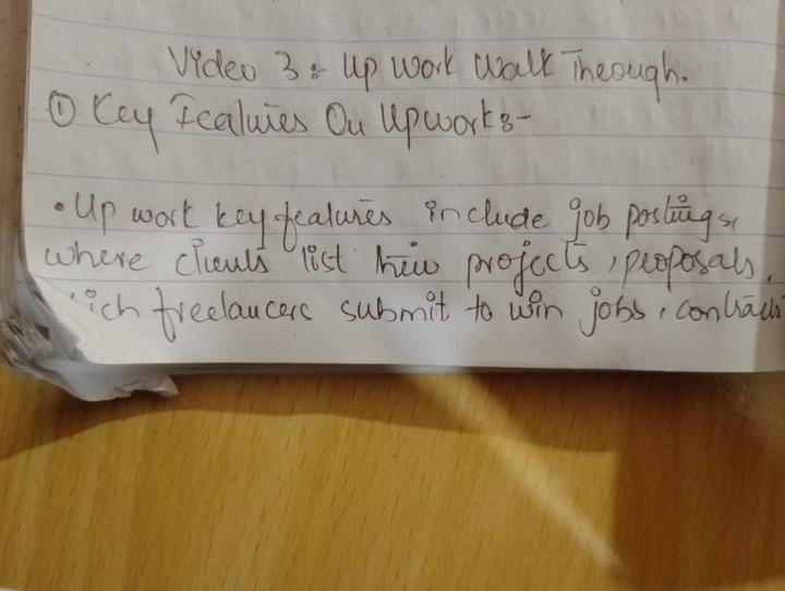 Notes of Upwork Series.