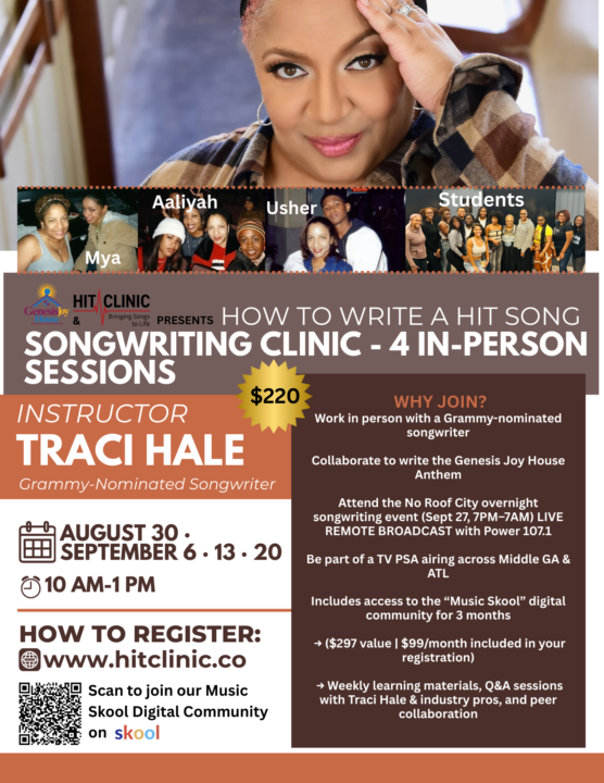 How To Write a Hit Song: Songwriting Clinic - 4 in-person Sessions