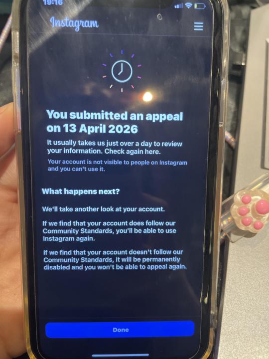 Help - Account suspended