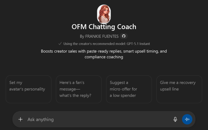 🌶️ OFM Chatting Coach – How to Use It (So It Actually Makes You Money)