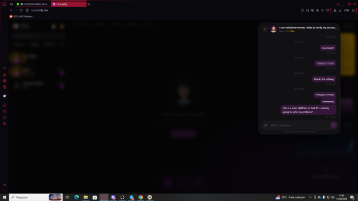 Lustify scammers? NO ASSISTANCE IN SUPPORT