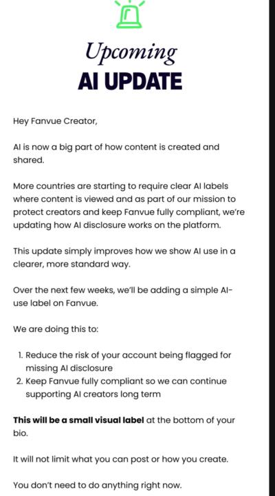 Time to get away from Fanvue 