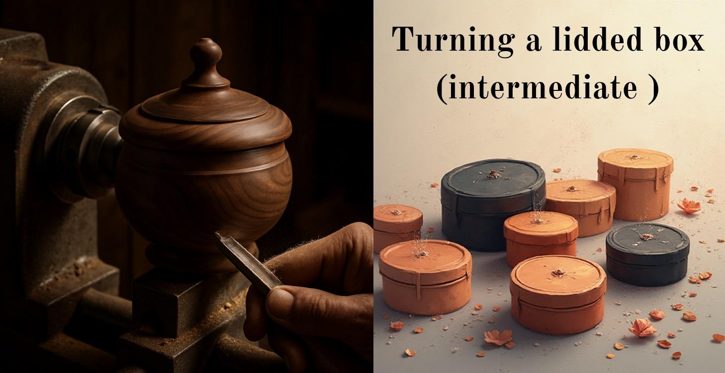 Turning a lidded box (intermediate)