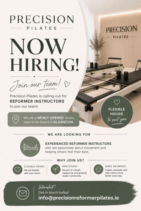 🚨 Job Alert - Reformer Pilates Instructors 🚨 