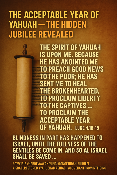 🔥 “The Acceptable Year of Yahuwah — The Hidden Jubilee Revealed” 🔥