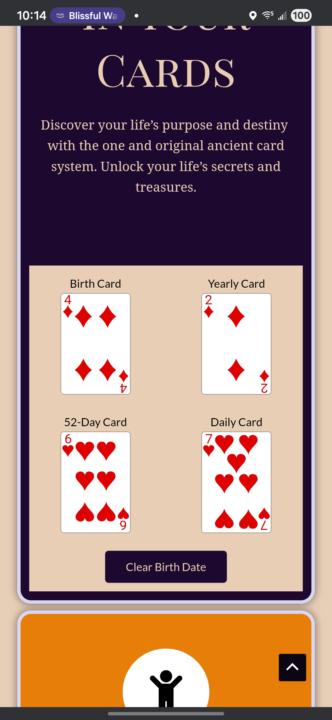 Hand of cards
