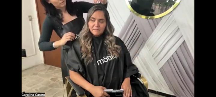 Retoque balayage en modelo real