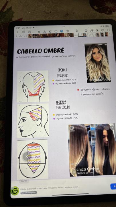 Cabello ombré