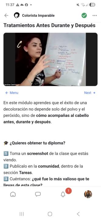 Tratamientos antes,durante y despues 
