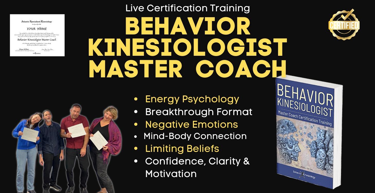 Behavior Kinesiologist Master Coach LIVE 11 day
