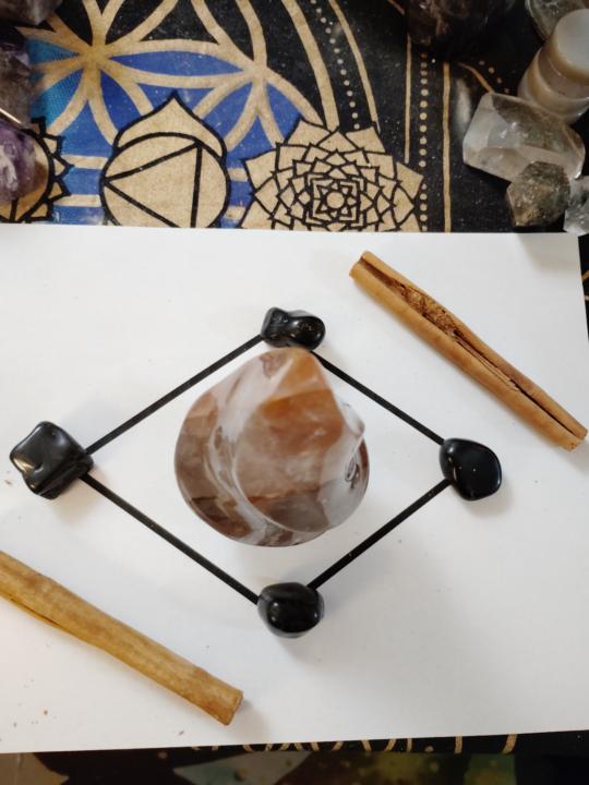 Crystal grid for protection