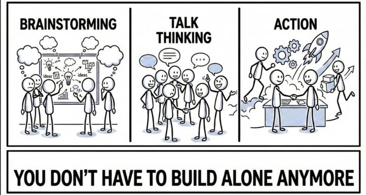 Brainstorm, Talk Think, Action