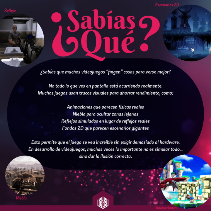 🎮👀 ¿Sabías que muchos videojuegos “engañan” a tus ojos para verse más impresionantes?