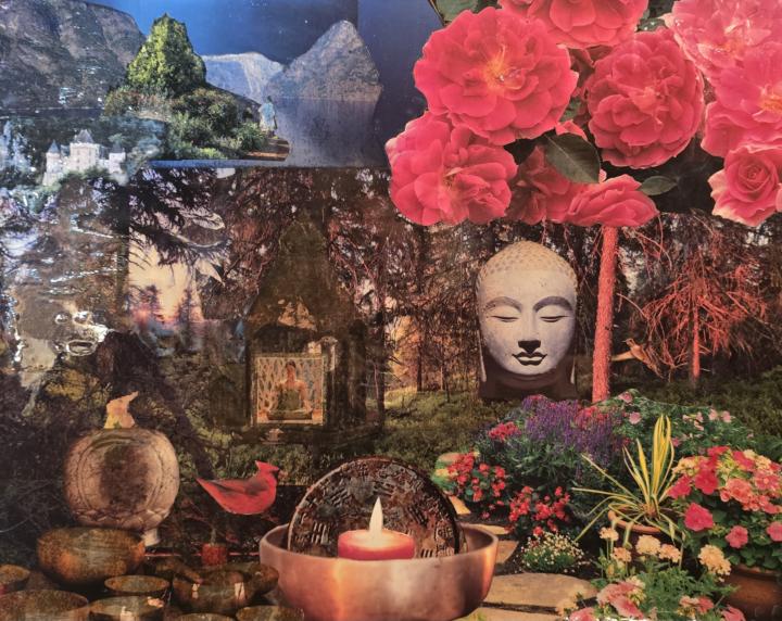 A collage that lives in my cellar atelier