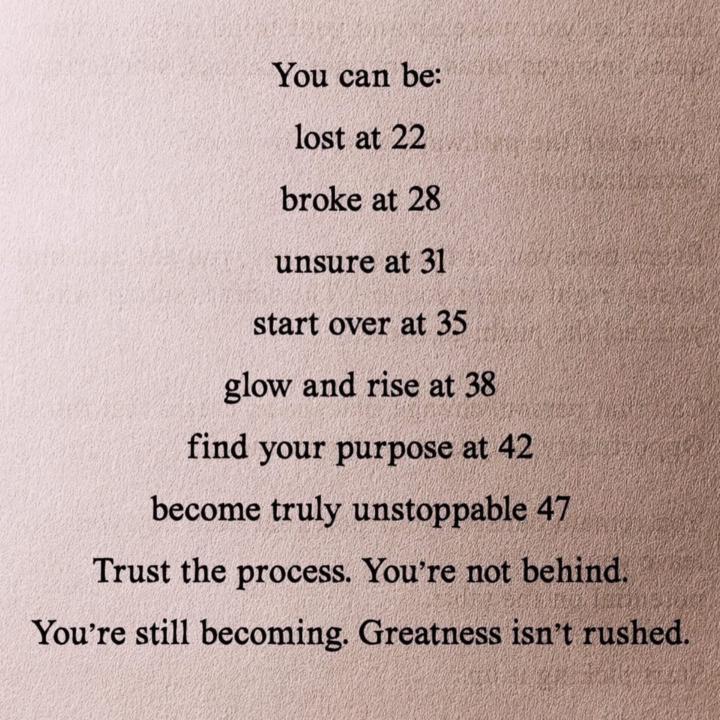 Trust the process 