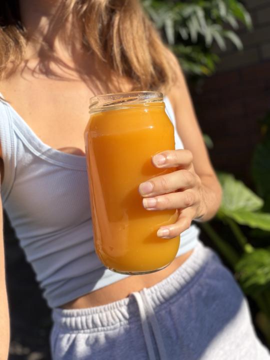 Breakfast this morning 🍊