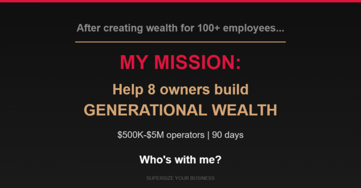 Generational Wealth?