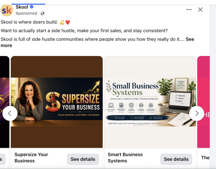 In A Skool Ad...Did not think that would happen!!! WIN...