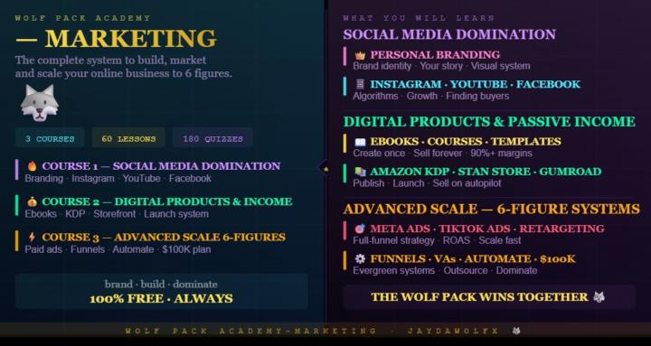 Wolf Pack Academy-Marketing