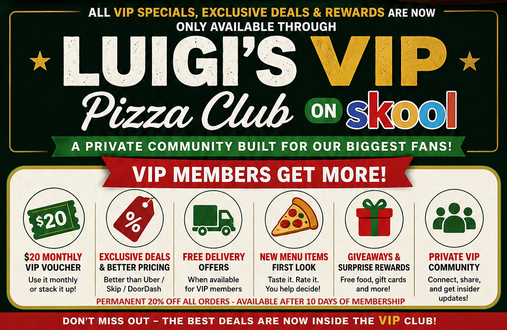 🍕Luigi's VIP Pizza Club
